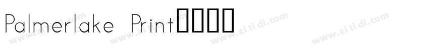 Palmerlake Print字体转换